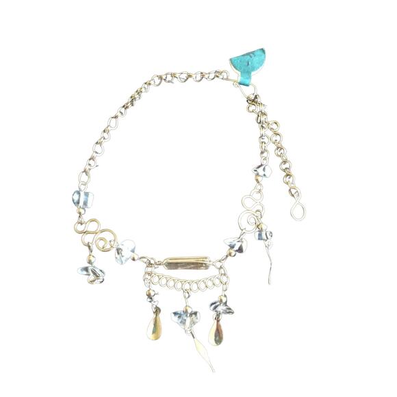 Silver Charm Dangle Bracelet - Picture 1 of 2